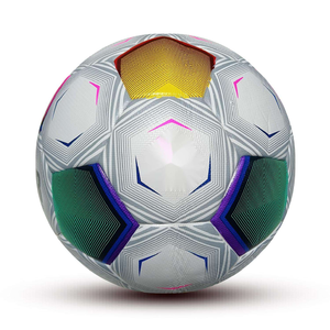Balones de fútbol profesionales personalizados de cuero resistente con logo personalizado, nuevo diseño, a precio económico. - Product Image 4