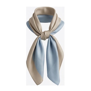 Women's Square <b>Silk</b> Scarf Solid Color Elegant Multi-Functional Fashion Accessory All Seasons - Product Image 1