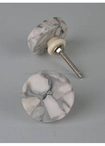 Haute vente poignées de porte en bois boutons pour la maison armoires de cuisine poignées de meubles bouton forme ronde avec laiton qualité Standard - Product Image 5