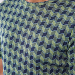 Camiseta de Hombre con Diseño Sublimado a la Moda, 100% Algodón Grueso, Estilo Urbano, Cuello Redondo, Fabricante, Venta al Por Mayor, OEM, ODM, EE. UU. - Product Image 2