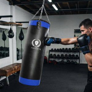 Saco de Boxeo Profesional de Alta Calidad con Cubierta de Cuero y Relleno de Arena para Entrenamientos - Product Image 2