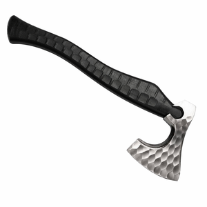 Hache artisanale de qualité industrielle Edge Master, lame en acier à haute teneur en carbone, manche en bois, fourreau en cuir, coupe de 5,5 pouces - Product Image 1