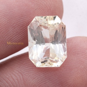 Wholesale 7.76CT 12x9mm Octagon Cut Natural Yellow Sapphire Faceted Loose Gemstone For Custom Jewelry Making Memoria Jewels - Product Image 1