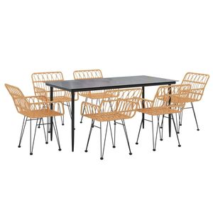 Conjunto de Comedor para Jardín en Negro - Product Image 3