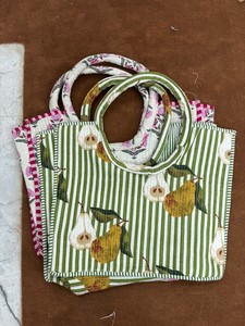 Handmade Jungle Safari Print <b>Bag</b> <b>Indian</b> Cotton Quilted Shoulder Tote <b>Bag</b> - Product Image 4