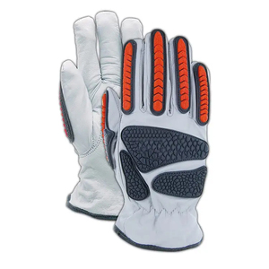 Gants de sécurité pour l'industrie pétrolière et gazière, protection contre les chocs TPR, cuir synthétique robuste, séchage rapide, respirants - Product Image 3