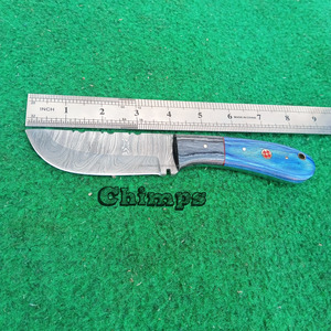 Cuchillo de Supervivencia para Camping y Caza, con Mango de Madera Pakka, Hoja de Acero Damasco Hecha a Mano, Grado Industrial, Garantía de 3 Años - Product Image 5