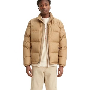 Custom Logo Front Hooded Winter Bomber <b>Plus</b> <b>Size</b> 5XL Puffer <b>Jacket</b> for Men-Waterproof Eco-Friendly Solid Color - Product Image 2