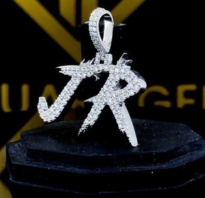 Custom Letter <b>Pendant</b> <b>Necklace</b> Cubic Zircon Jewelry Initial Charm Collar <b>Necklace</b> <b>for</b> <b>Men</b> Women - Product Image 2