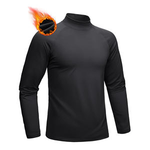 Camisetas de compresión para hombre, manga larga, ligeras, de secado rápido, atléticas, de tela elástica, camiseta interior, ropa de gimnasio. - Product Image 1