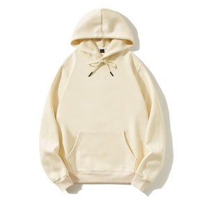 <b>Women's</b> Plain <b>White</b> Hooded Sweatshirt Long Sleeve Pullover <b>Hoodie</b> with Kangaroo Pocket Hoodies & Sweatshirts - Product Image 3
