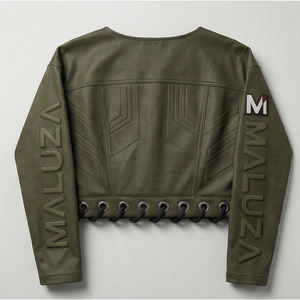 MALUZA INDUSTRIES Crop Top Femme Urbain en Similicuir Premium Style Streetwear Vente en Gros - Product Image 3