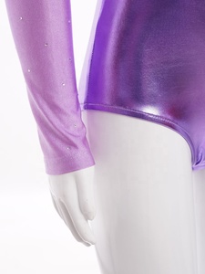 6-14 personalizado al por mayor niños entrenamiento Dancewear conjunto niñas manga larga niños competición Gimnasia Rítmica leotardo ropa - Product Image 5