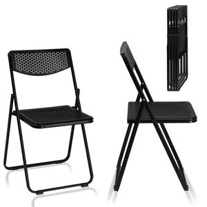 Set di 6 Sedie Pieghevoli in Plastica Leggere, Portatili e Impilabili per Eventi Interni ed Esterni, Uso Commerciale e Domestico - Product Image 4