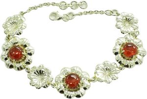 Pulsera de Plata de Ley 925 con Piedras Preciosas de Cornalina, Diseño Exclusivo, Regalo para Ella, Venta al Por Mayor, Novedad 2026 - Product Image 5