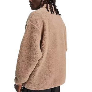 Sudadera de Invierno de Alta Calidad, 100% Algodón Polar, con Capucha, Cierre de Cremallera de un Cuarto, Estilo Formal y Holgado - Product Image 2