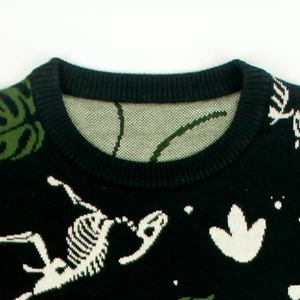Pull d'hiver entièrement tricoté sur mesure pour homme avec motif jacquard, style décontracté - Product Image 4