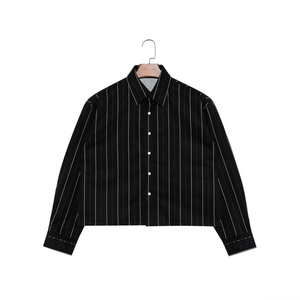 Camisa de Franela de Algodón para Hombre, Diseño a Rayas, Manga Larga, Cuello Abotonado, Estilo Urbano, Gruesa y Cálida, Casual de Otoño - Product Image 3