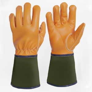 Heat Resistant Leather Welding Gloves Durable Safety Gloves for Welding Cutting and Grinding Work - Product Image 4