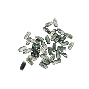 Pierre précieuse de séraphinite verte naturelle 11,0 carats 8x4 mm Forme de balle lisse pour la fabrication de bijoux - Product Image 4