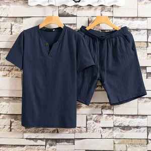 Ensemble de polos pour hommes, directement de l'usine, avec t-shirt et short, vêtements de sport en coton premium, fabricant de marques privées - Product Image 2