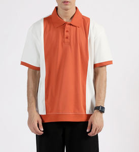 Polo de hombre para verano, de color sólido, con cuello vuelto, bolsillo de color, manga corta elástica, camisa de negocios. - Product Image 1