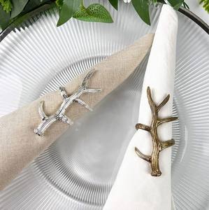 Brass Design Napkin Rings <b>Set</b> <b>Rustic</b> Napkin Holders Durable Eco-Friendly Decorative <b>Dining</b> <b>Table</b> Accessories - Product Image 2