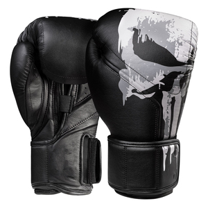 Guantes de combate mixto de cuero con soporte para muñeca, color negro, precio mayorista económico, OEM personalizado - Product Image 2