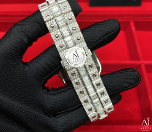 Reloj Mecánico Automático Cuadrado con Incrustaciones de Diamantes, Joyería de Lujo para Hombre, Estilo Hip Hop, Diamantes Moissanite VVS - Product Image 6