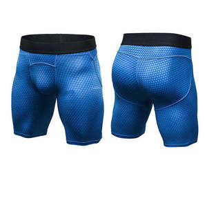 Pantalones Cortos de Compresión para Hombre, Diseño Sólido, Cintura Elástica de Altura Media, Deportivos, Tejidos, Transpirables, Ecológicos, de Poliéster de 220g - Product Image 6