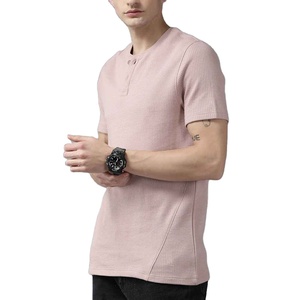 Premium Quality New Custom Trendy Wear 2026 Hot Selling Article <b>Waffle</b> T <b>Shirt</b> Pakistan Manufacturer - Product Image 1