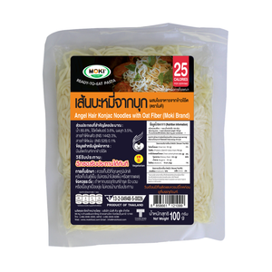 Nouilles de Konjac instantanées MOKI sans sucre, faibles en glucides, enrichies en fibres d'avoine, sans gluten, faibles en sodium, 100g (boîte et sachets) - Product Image 1