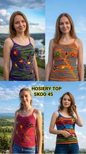 Vestidos Casuales Ecológicos para Mujer SK NOOR and SONS, 100% Algodón Lavable, Hermoso Diseño Multicolor, Cintura Natural - Product Image 4