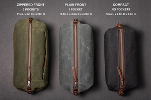 Leather Canvas Toiletry Bag Travel Organizer Waterproof Cosmetic Storage Dopp Kit Large Capacity <b>Case</b> LCTB-0066 - Product Image 4