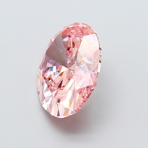 Diamant de laboratoire CVD rose vif fantaisie de forme ovale de luxe, 3,01 carats, clarté SI1, polissage excellent, diamant non monté pour bijoux - Product Image 2