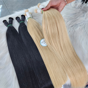 ผมแท้ GUGU HAIR สีดำตรงแบบไม่ผ่านการรีมี่  100% ผลิตจากเวียดนาม น้ำหนัก 100 กรัม ความยาว 26 นิ้ว สีบลอนด์ 613 คุณภาพสูง - Product Image 3