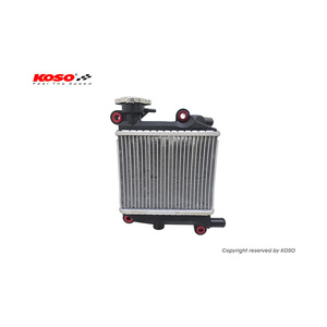 Radiador de Refrigeración para Motocicleta KOSO de Aluminio Plateado, Actualización para Yamaha NMAX AEROX GRYPHUS MMBCU JETSL DRGBT Scooter - Product Image 4