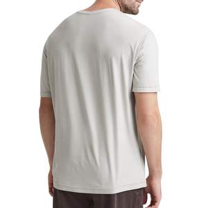 Camiseta de Hombre Personalizada al por Mayor, Cuello Redondo, Manga Corta, Algodón Gris, Informal, Suave, Transpirable, Ligera, Verano, Moda - Product Image 5