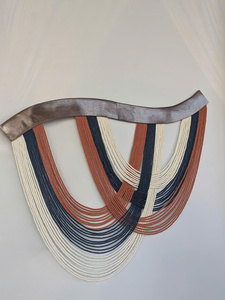 Cross-<b>border</b> New Curved <b>Wood</b> Tapestry Wall Decoration Pendant <b>Wood</b> Tassel Wall Hanging Homestay Hotel Decoration Northern Europe - Product Image 5
