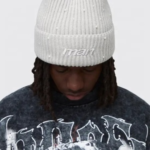 Custom Beanie Knit Soft Warm Cuffed Beanie <b>Hat</b> for <b>Winter</b> Season 100% Genuine Material Wholesale Price <b>Men</b> Beanie Customized - Product Image 2