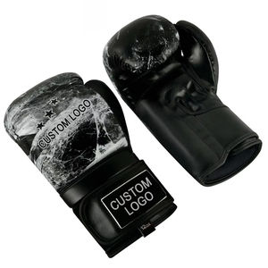 Guantes de Boxeo Profesionales de Cuero con Cierre de Gancho y Bucle, Diseño Slip-On, Logotipo Personalizado, Secado Rápido, Absorción de Humedad, para Entrenamiento de MMA y Boxeo - Product Image 2