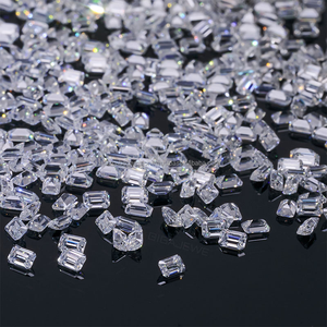 Piedra de corte esmeralda VVS2 de Color blanco E de 1,5 MM a 5 MM, piedra preciosa suelta de diamante Grwon de laboratorio pequeño para hacer joyas - Product Image 1