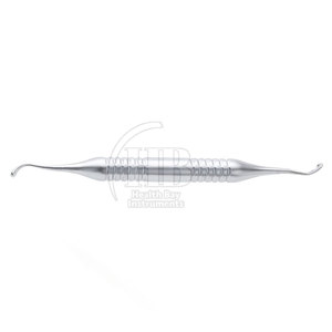 Curettes chirurgicales dentaires, instruments de chirurgie orale professionnels, acier inoxydable, manuels, réutilisables, ergonomiques, traitement parodontal - Product Image 2
