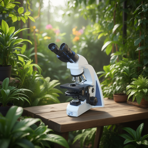 Microscope d'évaluation du sperme, système composé binoculaire de laboratoire avec plateau chauffant - Product Image 3