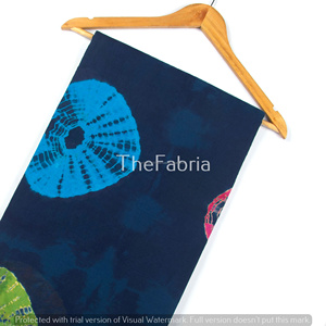 ผ้าฝ้ายพิมพ์มัดย้อมหลากสีสิ่งทอที่ทำด้วยมือที่ไม่ซ้ำใครสำหรับชุดเดรสสำหรับงานหัตถกรรมที่คลุมกระเป๋า - Product Image 6