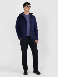 Veste softshell pour homme personnalisée, à capuche, décontractée, coupe-vent, fermeture éclair sur le devant, poches utilitaires, légère, résistante aux intempéries - Product Image 5