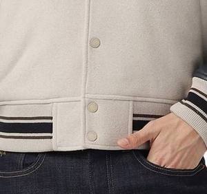 Chaquetas Varsity Unisex de Moda Urbana, Talla Personalizada, Tejido de Lana de Alta Calidad, Color Sólido, Nuevo Diseño, Transpirables para Invierno, con Logotipo Frontal - Product Image 3