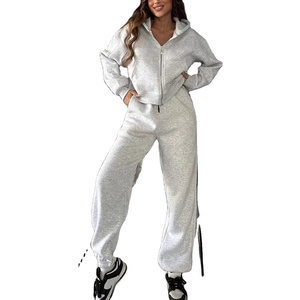 Venta al por mayor Solid Workout Training Hoodie Zip up casual,streetwear,Drop Shoulder, figuras, transpirable, ecológico, sudaderas con capucha, de punto - Product Image 3