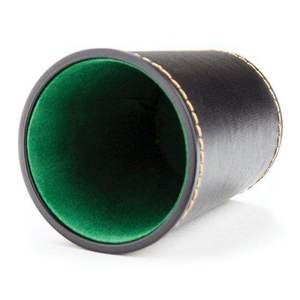 Juego de Vasos de Dados de Cuero PU, Vaso Redondo para Juegos con 5 Dados Estándar, Forro de Fieltro, Rodamiento Silencioso para Fiestas y Juegos de Mesa - Product Image 5
