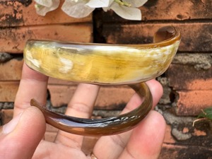 Buffalo Horn Natural Bangles Hand Jewelry Classic Women's Gift - Product Image 4